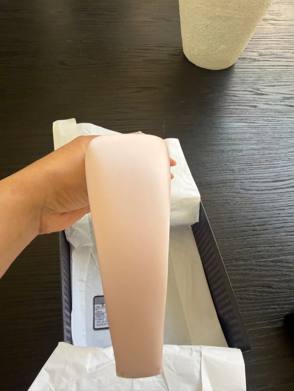 Large Prada Blush Padded Headband - Picture 3 of 12